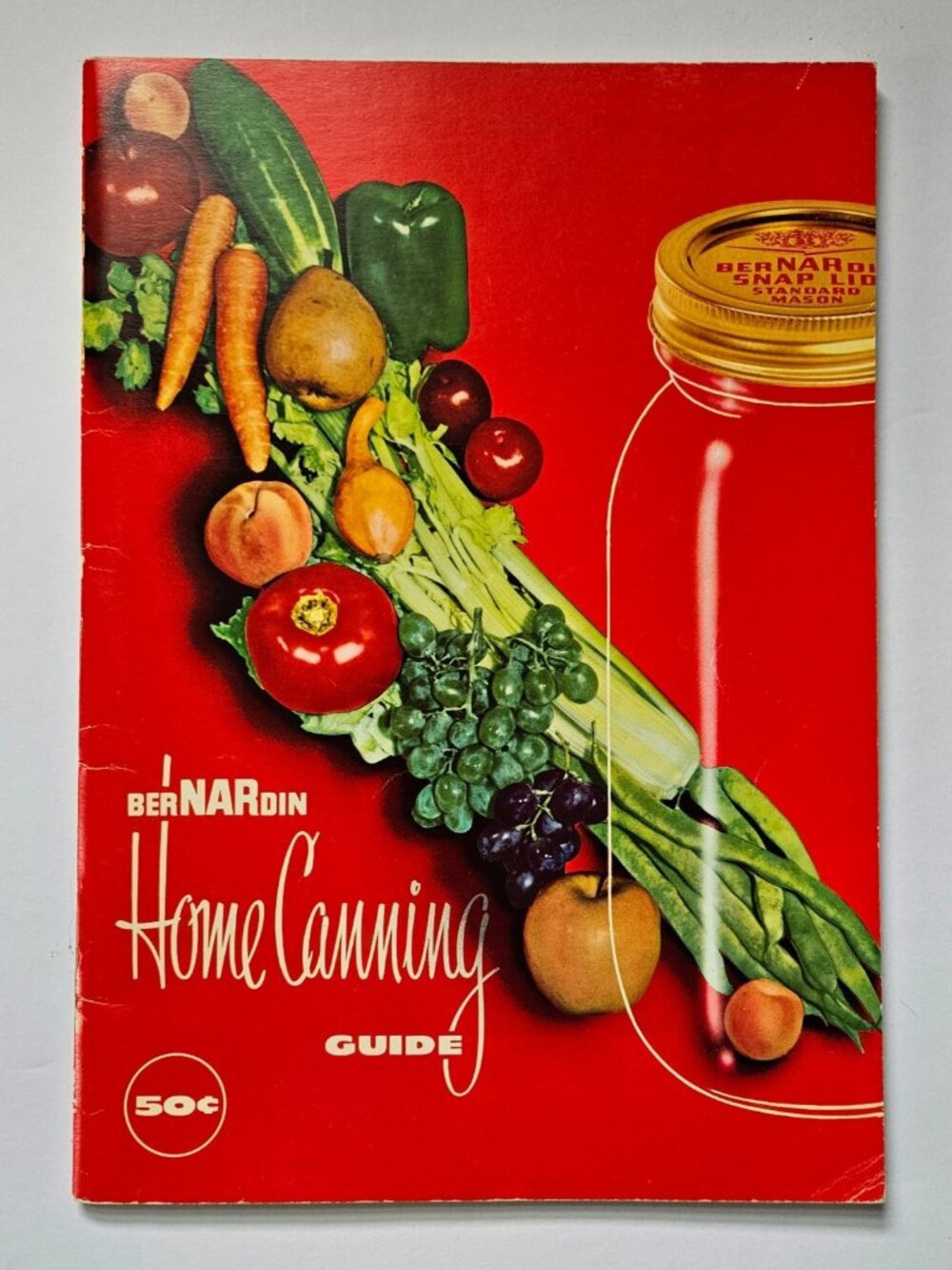 1962 Vintage retro Bernardin jar Home Canning Guide Indiana grannycore homestead